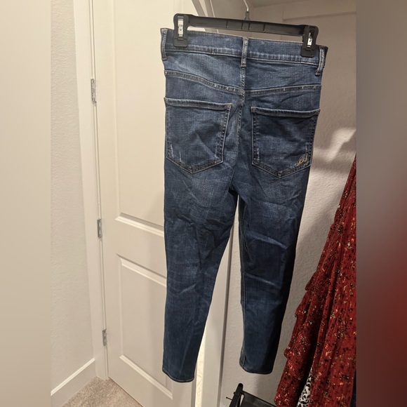 Express High Rise Blue Jeans - Picture 2 of 5